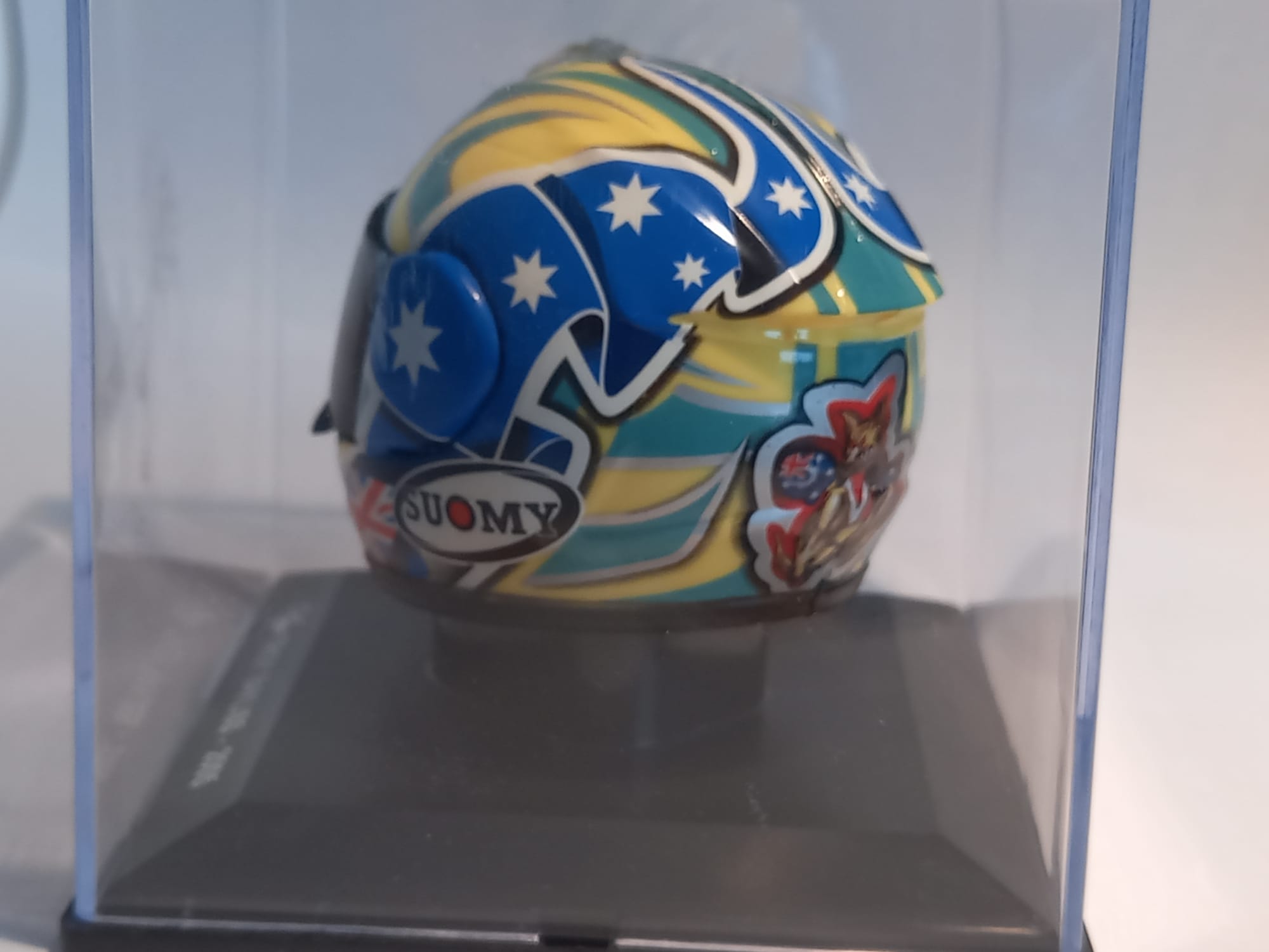Casque Moto Miniature Troy Bayliss 2005 - Altaya 1/5 - Occasion - Modèle Collection